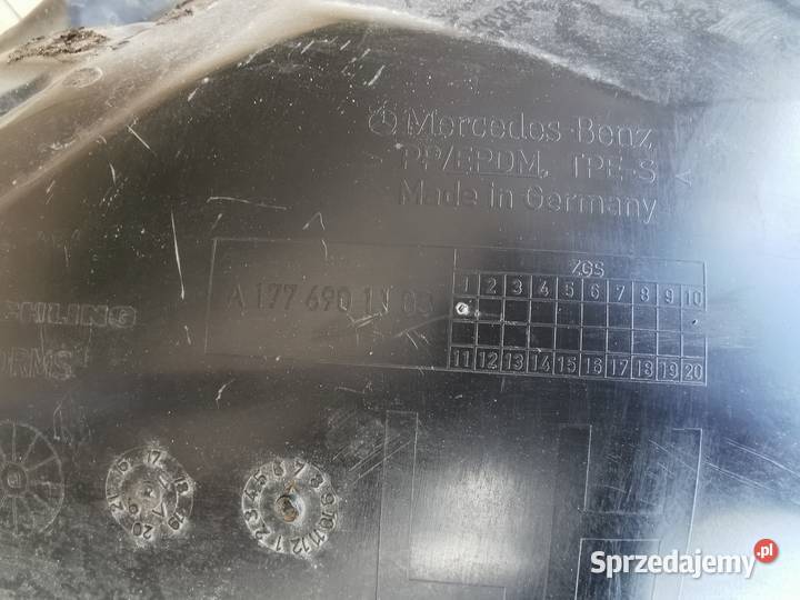 Nadkole przód lewe lh aklasa w177 A1776901103 Części samochodowe Sieraków sprzedam