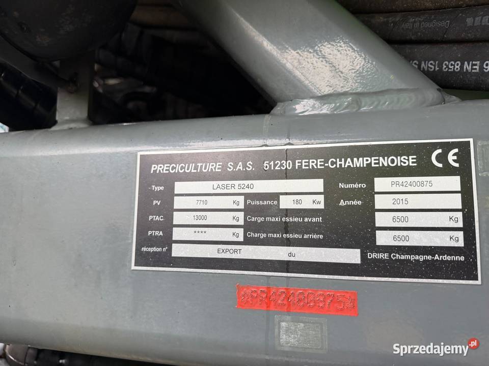 Opryskiwacz samojezdny Tecnoma Laser 5240 Maszyny rolnicze Nowa Ruda