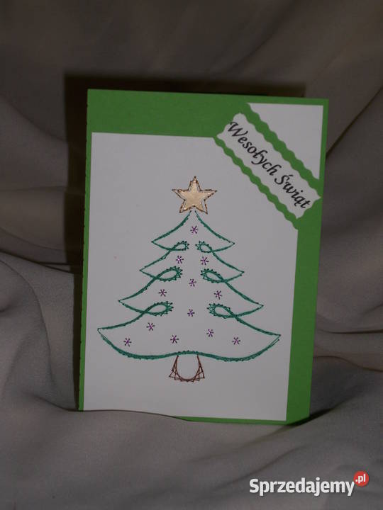Kartki haftowane Bożonarodzeniowe na Boże Świdnik