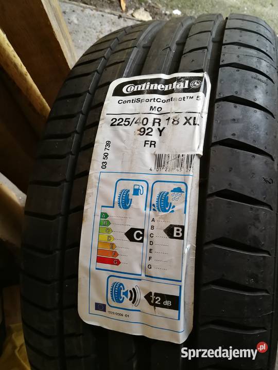 225/40 r18 92Y CONTINENTAL CONTISPORTCONTACT 5 MO