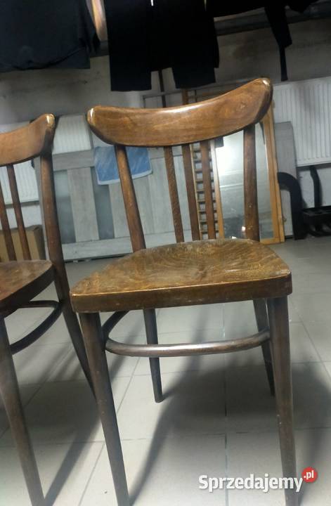 2 sztuki drewnianych krzesał z PRL małopolskie Kraków
