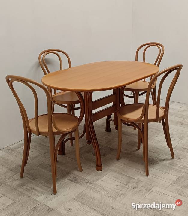 stół stolik model Thonet z krzesłami do kuchni Radomsko sprzedam