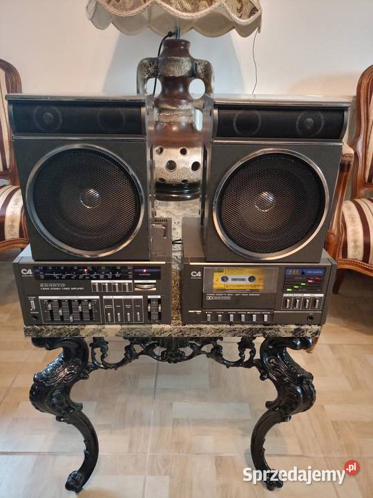 Zabytkowy Radiomagnetofon SANYO C4 Japan Vintage Drawski Młyn