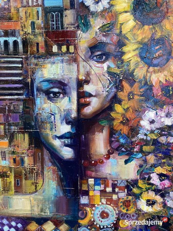 Pitsko Giennadij Dwa oblicza 80x70 obraz olejny