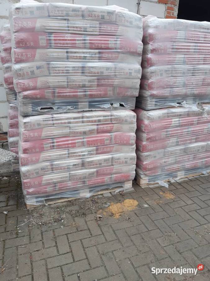 Cement CEM II 425R w workach 25 import Łęczna
