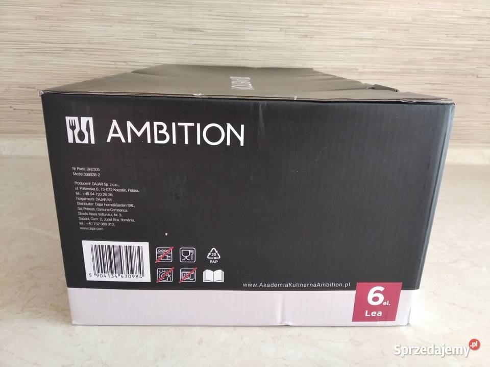 NAJTANIEJ Zestaw Garnków Ambition Lea 6 el śląskie Zabrze