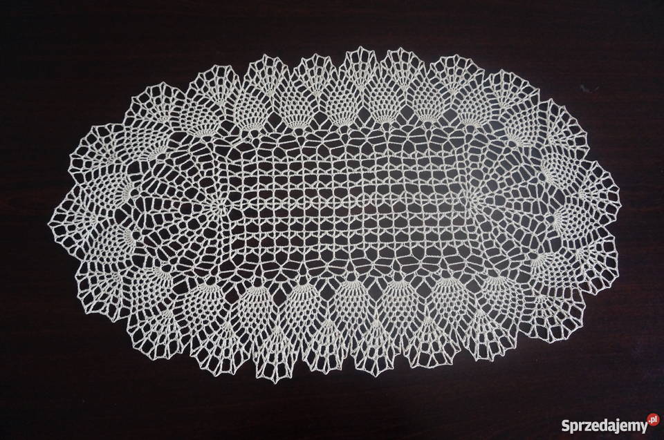 serwety obrus bieżnik serweta szydełko Libiszów-Kolonia