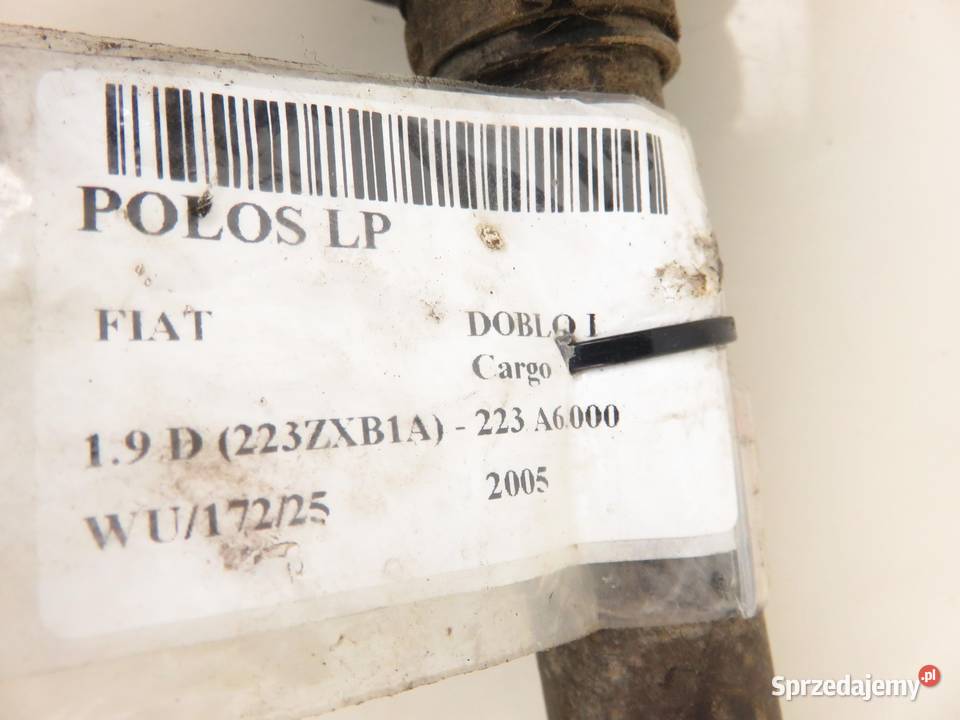 PÓŁOŚ LEWA PRZEDNIA FIAT DOBLO I 19 D małopolskie