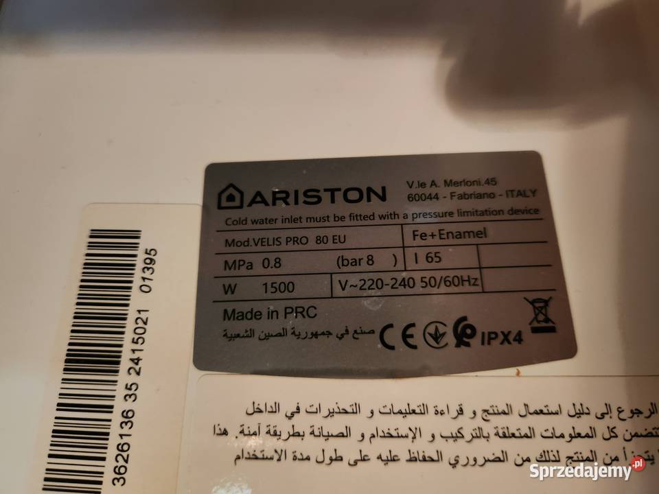 Bojler Ariston Velis Pro 80 EU Kraków