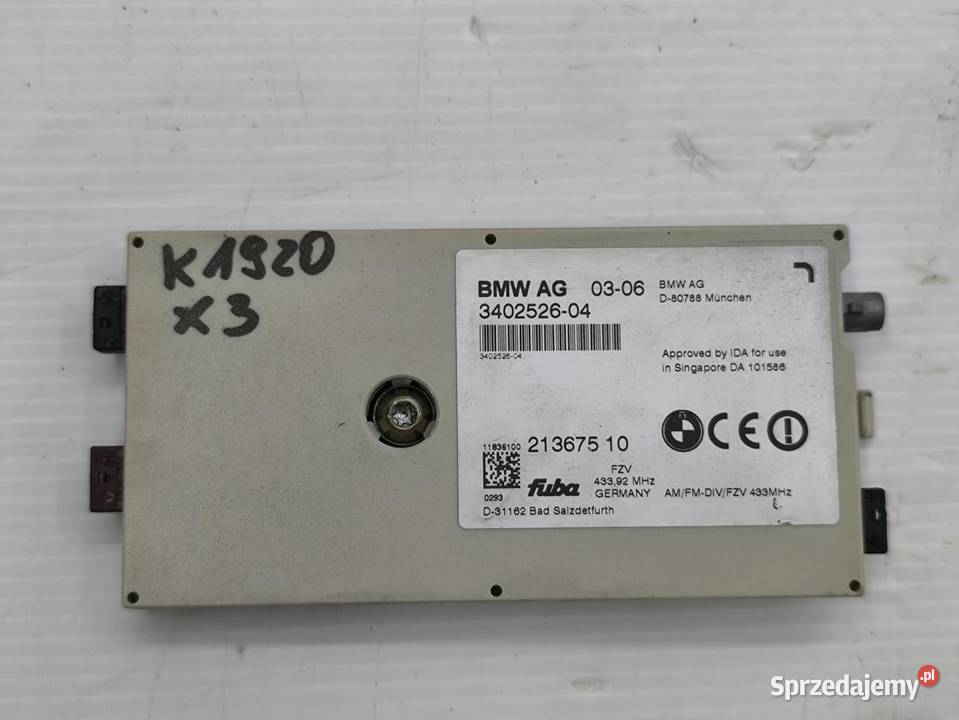 WZMACNIACZ ANTENY BMW X3 E83 3402526