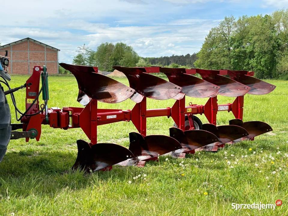 Pług UNIA 41 Obrotowy 5 skibowy Obracalny Iibis nieuszkodzony świętokrzyskie Wola Lubecka