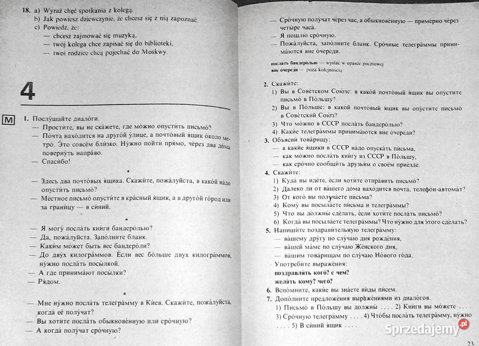 Język rosyjski kl 1 Ruski jazyk H Dąbrowska M Rok wydania 1989 Chełm