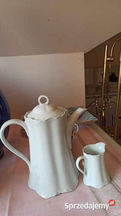 Dzbanek do kawy Hutschenreuther Germany Biały Porcelana i szkło Gdańsk