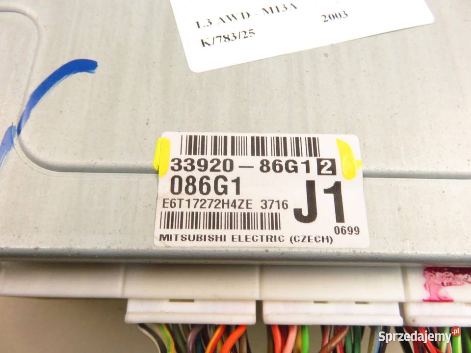 STEROWNIK SUBARU JUSTY III 13 AWD 3392086G12 osobowe sprzedam