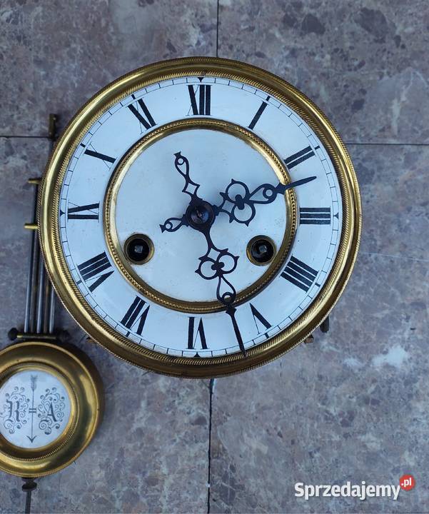 146 Zestaw mechanizm starego zegara FMS tarcza Tczew