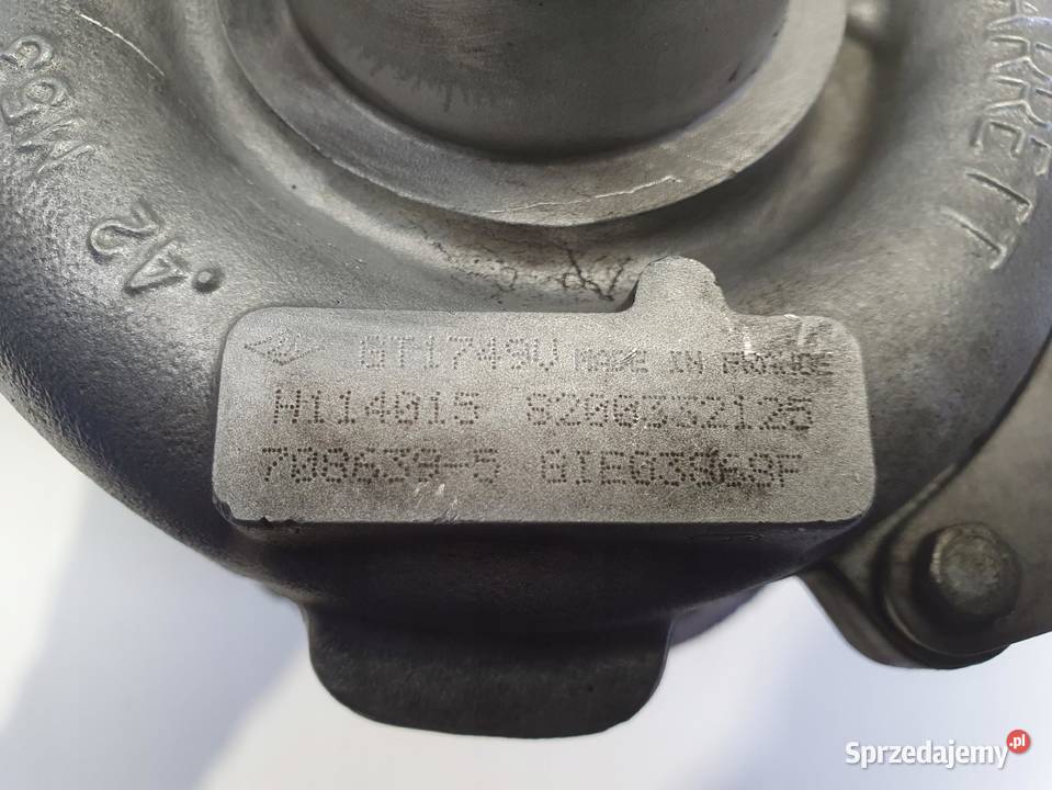 TURBOSPRĘŻARKA Renault Laguna II 19 DCI turbo lubelskie Chełm