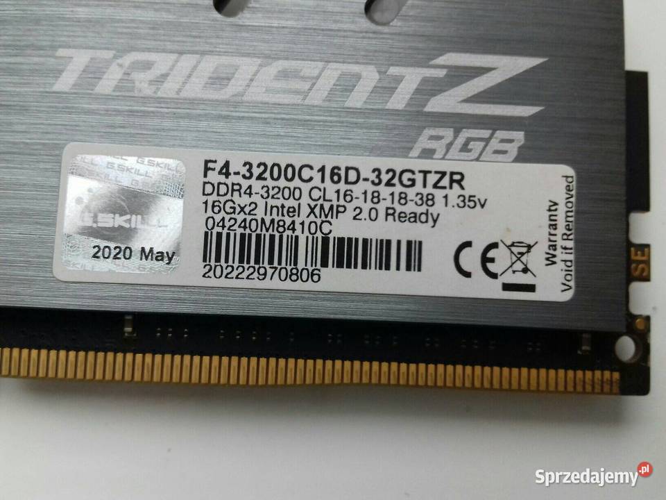 GSkill Trident Z RGB DDR4 16GB 3200 Bydgoszcz