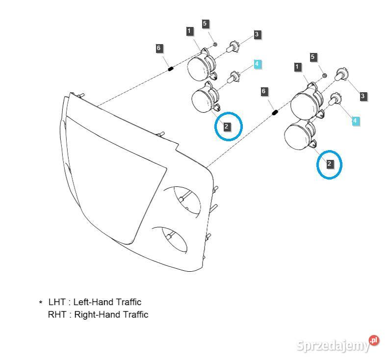 Lampa przednia TRG760 LS U LS PLUS MT40205592 Tajęcina