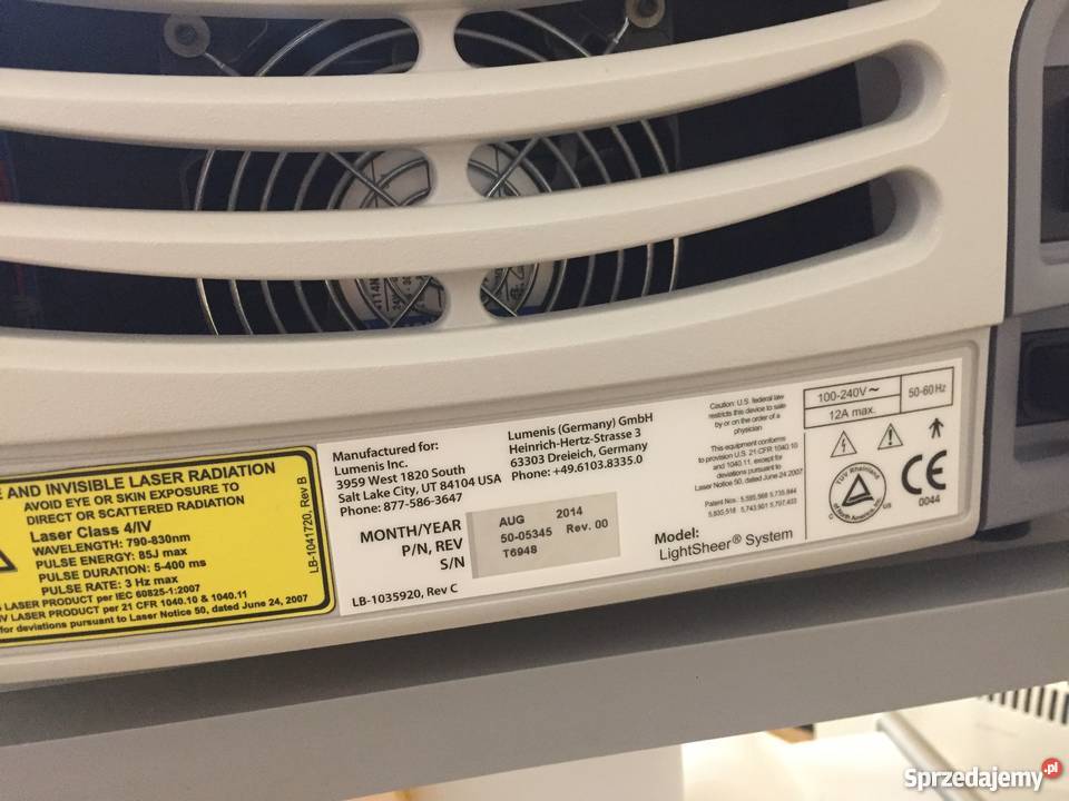 Light Sheer ET 400 2014 Lumenis Sandomierz