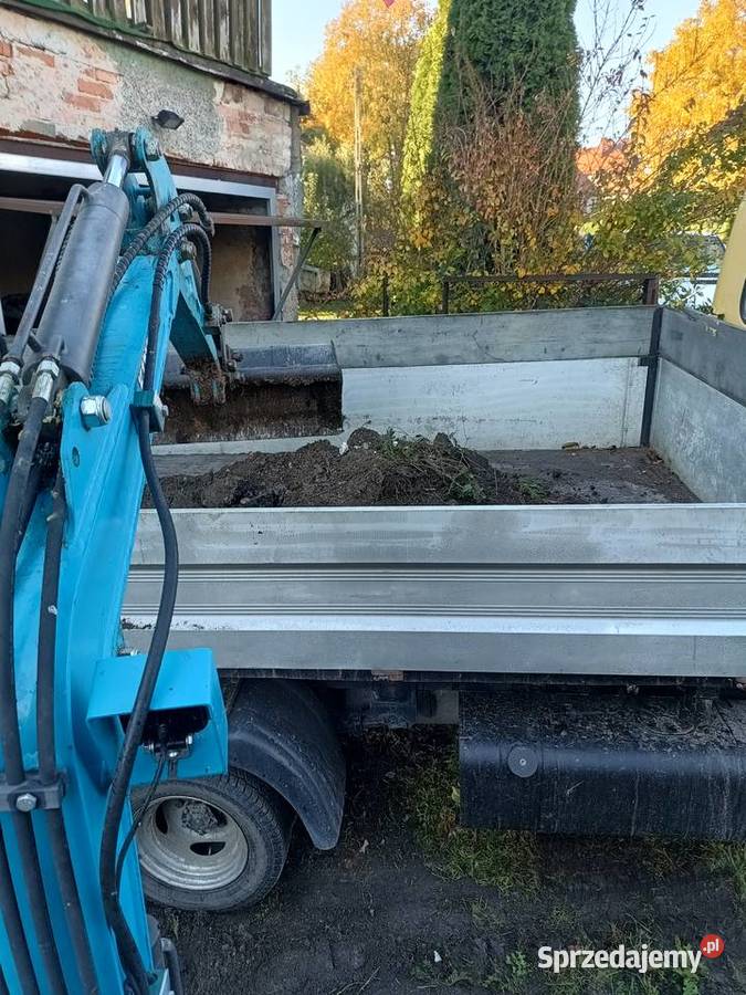 Minikoparka wywrotka wozidło usługi Gradówek