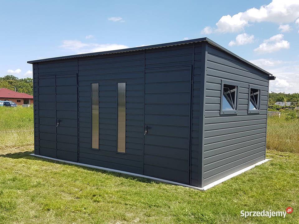Domek ogrodowy 535m ciemny grafit matowy