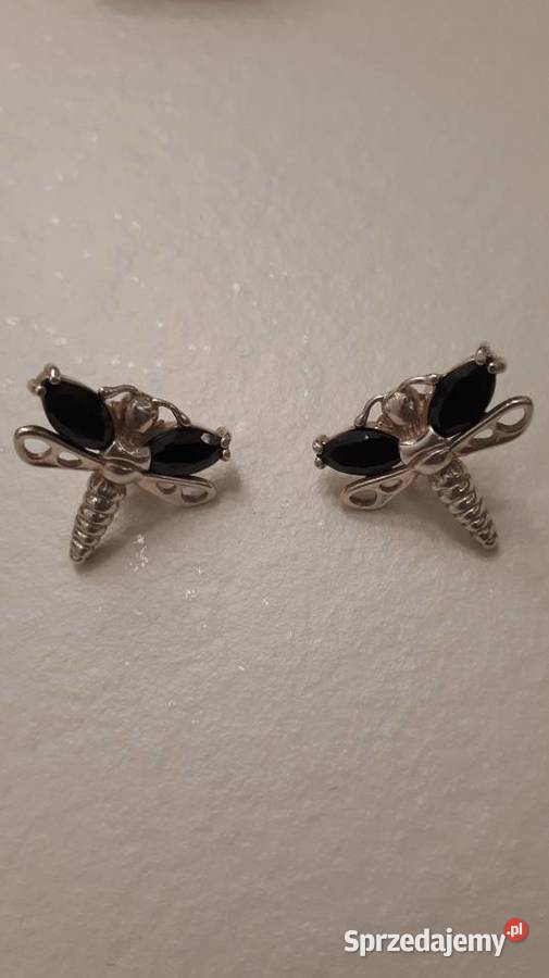 Kolczyki srebrne ważki Radom