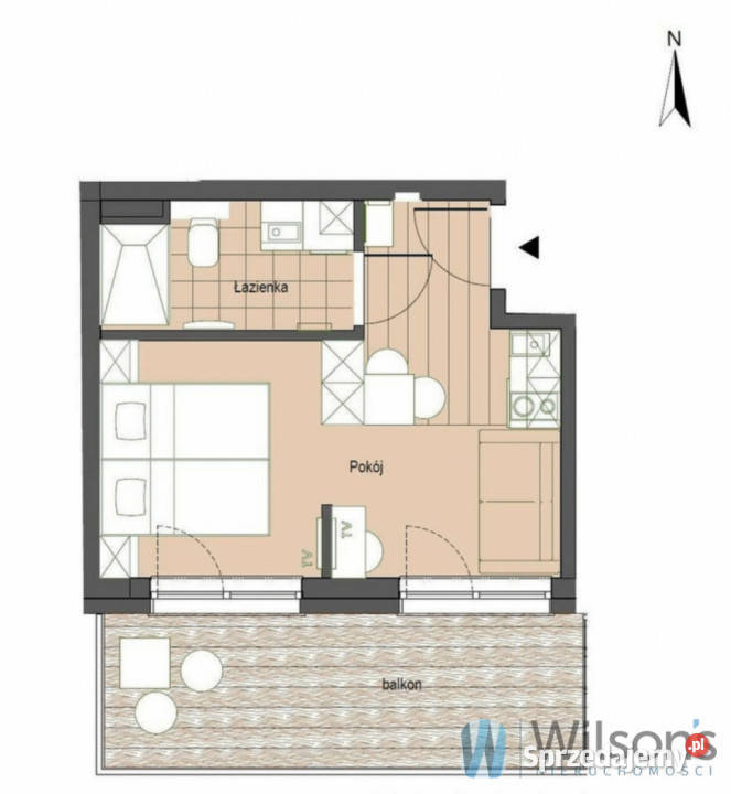 sprzedaży mieszkania 2165m2 2 pok Stegna sprzedam