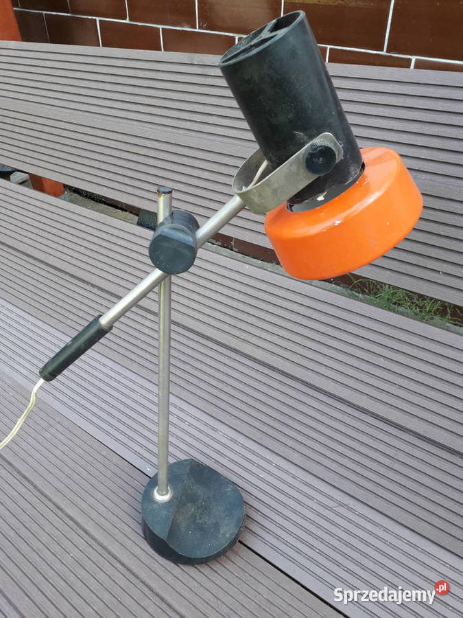 Lampa biurkowa orange vintage Warszawa