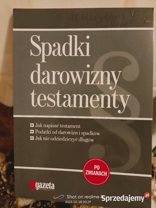 Spadki testamenty i darowizny księgarnia Praga prawo i administracja mazowieckie Warszawa