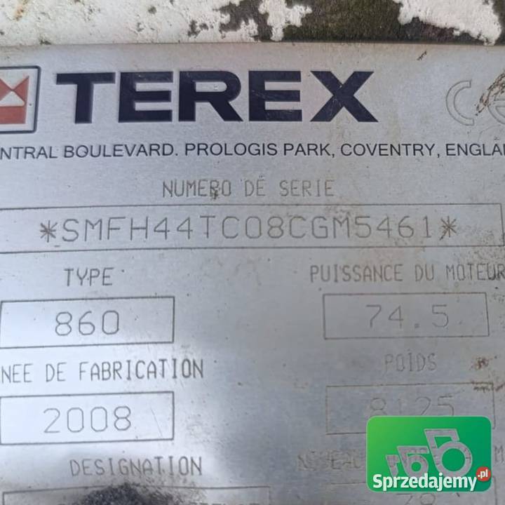 Przednie Ramię Adaptacja Kiwak TEREX 860 TLB Pozostałe Wilkowo
