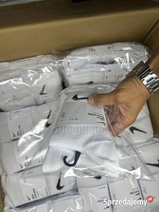Nike Wysokie Białe Skarpety 3 pak Opole sprzedam