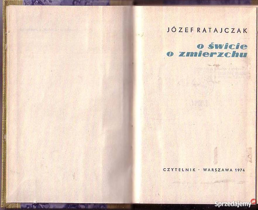 0582 O ŚWICIE O ZMIERZCHU JÓZEF RATAJCZAK małopolskie Czyrna