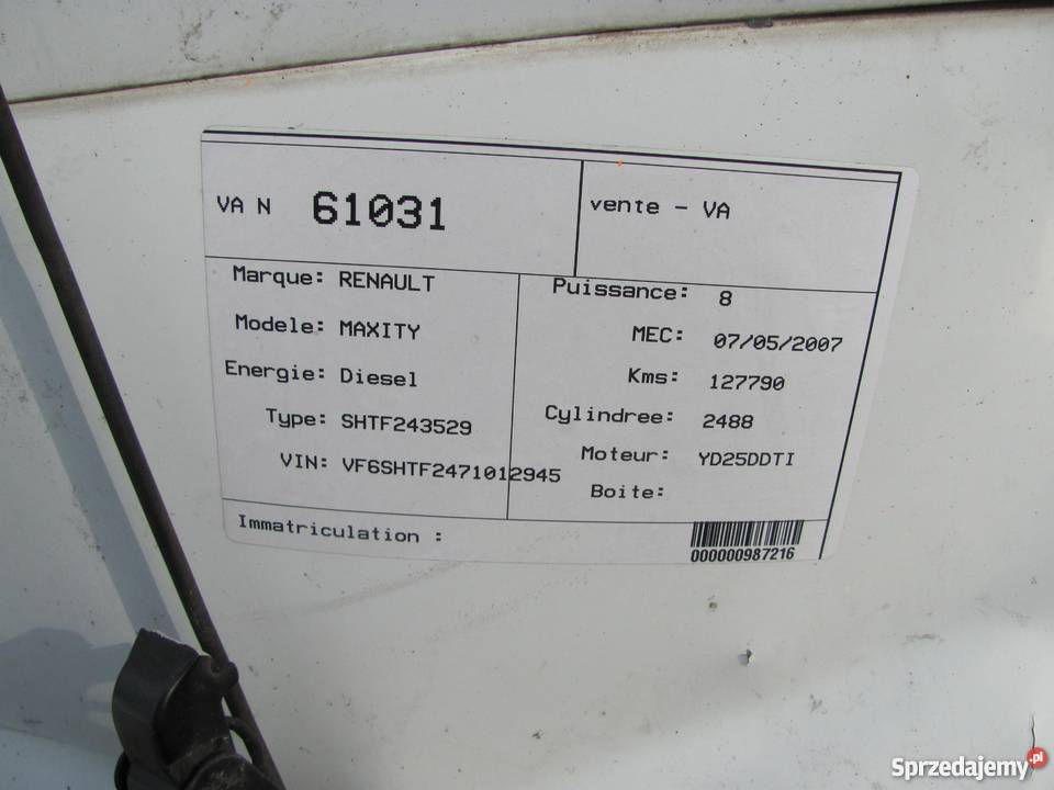 Renault Maxity 130 DXI kontener z windą Ostrów Wielkopolski