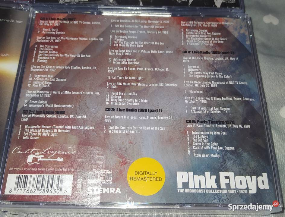 Płyty kompaktowe 6 sztuk rock Gdańsk