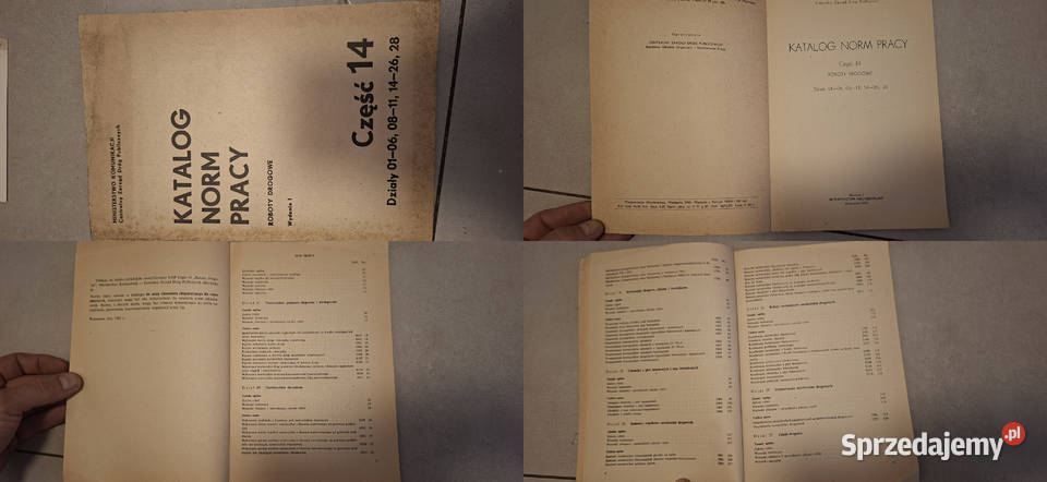 1 wydanie Katalog norm pracy Część 14 nakład Łęczyca
