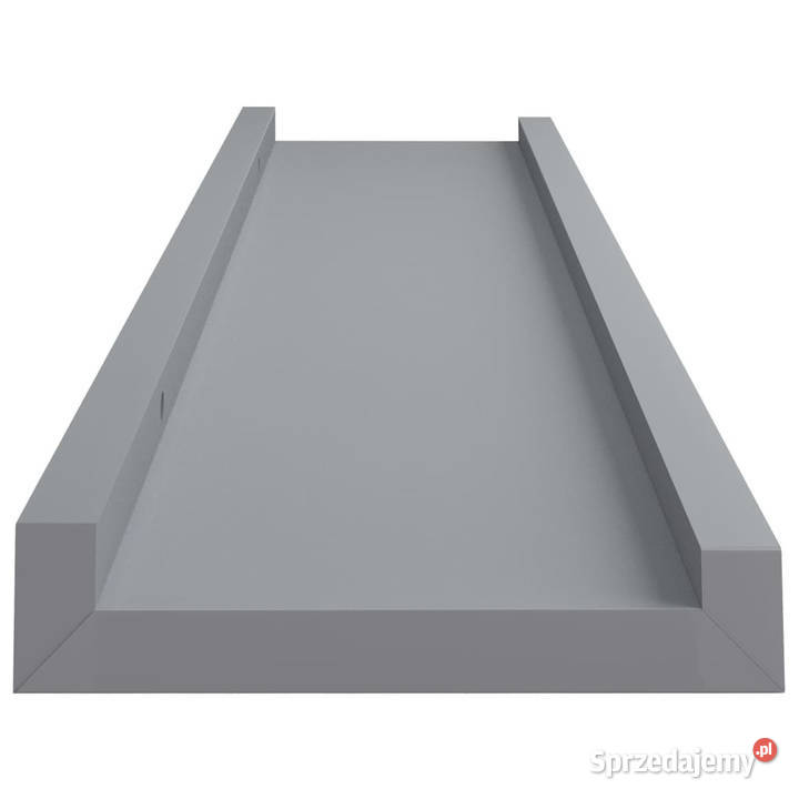 Półki ścienne na zdjęcia 2 szare 60x9x3 MDF Warszawa