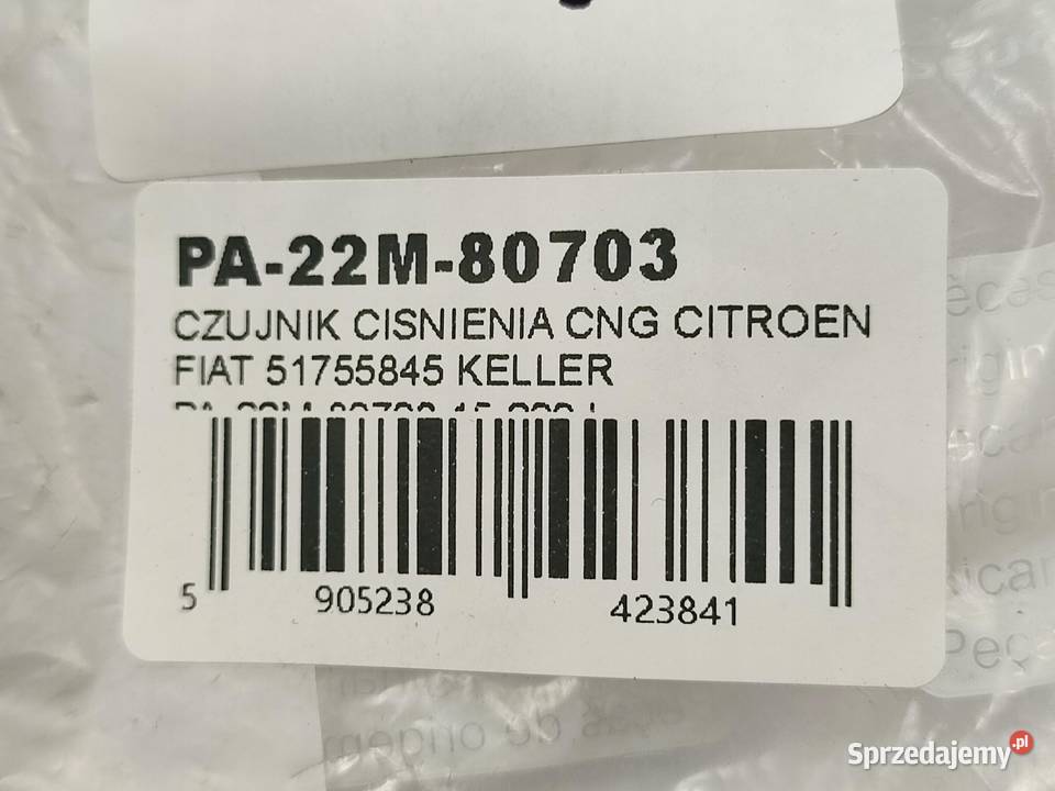 CZUJNIK CIŚNIENIA CNG CITROEN FIAT 51755845 osobowe lubelskie sprzedam