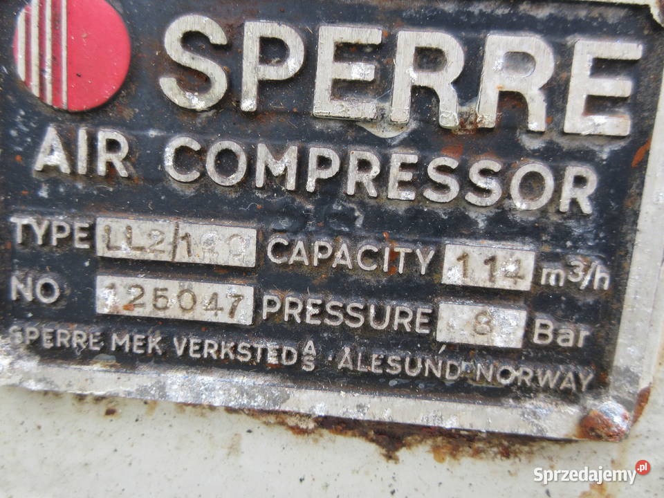 SPRĘŻARKA KOMPRESOR SPERRE 165KW Wąchock