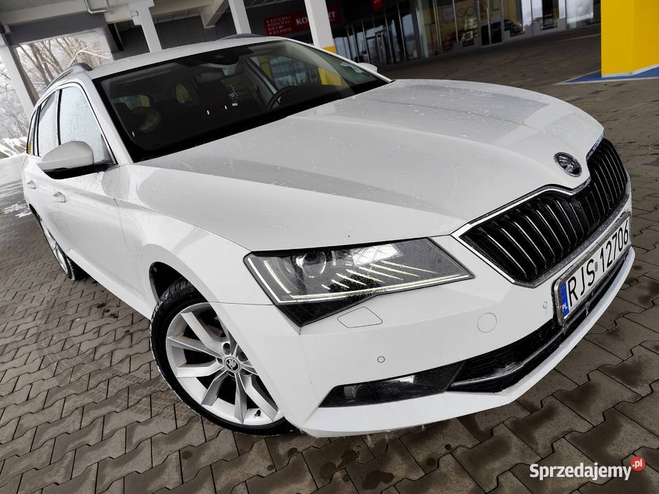 Skoda Superb III 20 TDI Biała Perła Ledy Navi nieuszkodzony Jasło