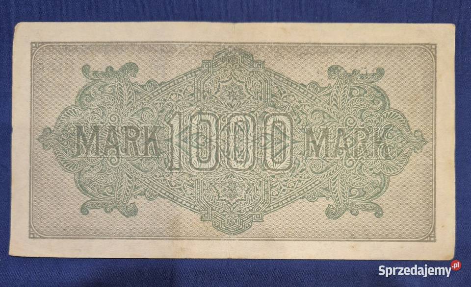 Niemcy banknot 1000 marek 1922