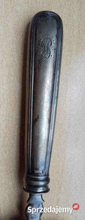 Srebrna Ażurowa łopatka do ciasta tortu lata 80 Nakło nad Notecią