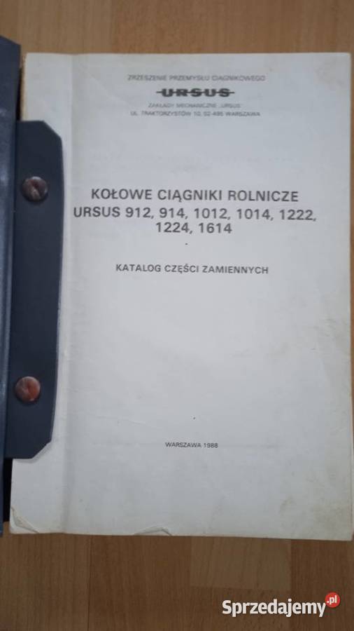 Katalog części Ursus 912 914 1012 1014 1222 1224 Lublin