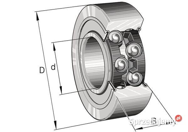 Łożysko kulkowe skośne 10x30x14 mm INAFAG Kamionna