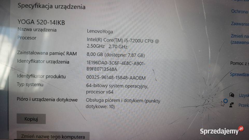 Zasilacz Lenovo Yoga 52014IKB Obudowy i zasilanie