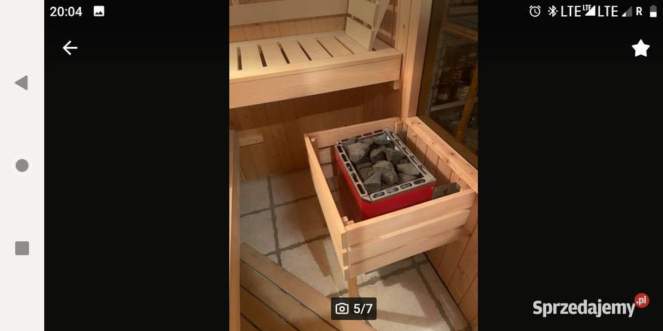 Sauna fińska sucha stanie mało używana komplet Głogów