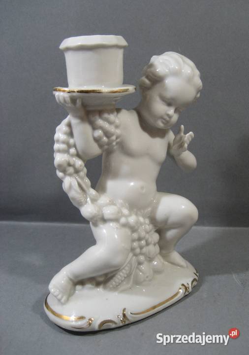 Weiss Khnert Co Figurynka Świecznik Putto Wałbrzych