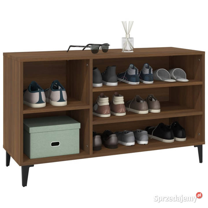 Szafka na buty brązowy dąb 102x36x60 WM819755 Warszawa