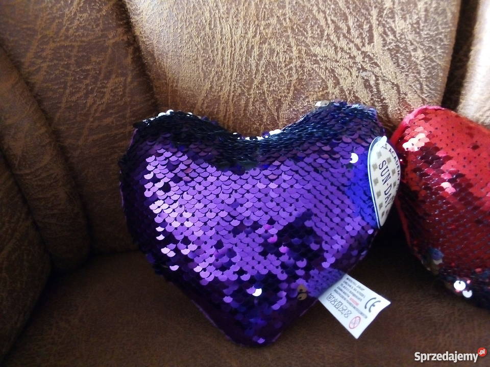 Serduszka odwracane cekiny Nowe Olkusz