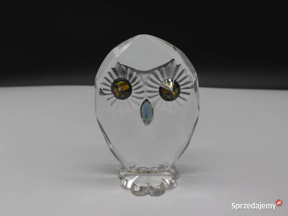 Kryształowa Figurka SWAROVSKI SOWA Porcelana i szkło wielkopolskie