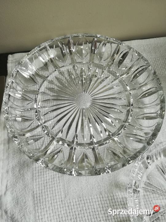 przepiękny kryształ kryształowe talerzyki i Gdańsk